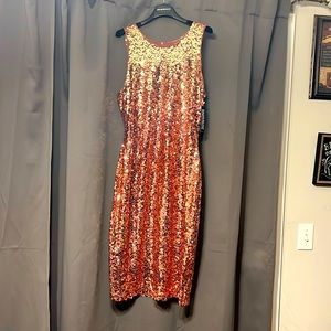 Ombré sequin dress